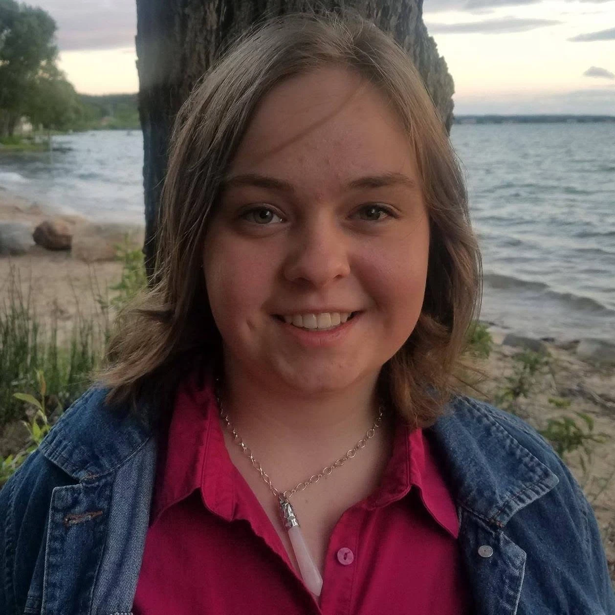 Robyn Sunshine beside the lake